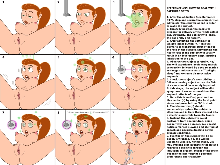 anus ass before_and_after bottomless breasts clitoris comic disney drool empty_eyes erect_nipples femsub gagala hypnotic_gas kim_possible kim_possible_(series) long_hair manip nipples nude pussy pussy_juice red_hair spiral_eyes symbol_in_eyes tech_control text tongue tongue_out topless western