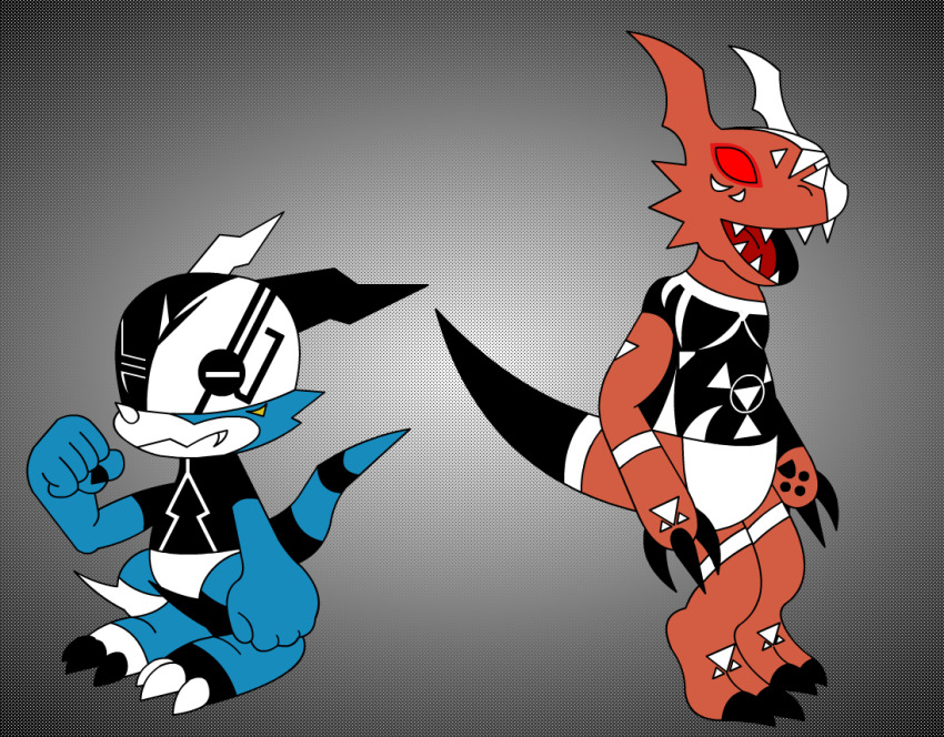 corruption crossover digimon guilmon liquidphazon male_only malesub open_mouth veemon yu-gi-oh!