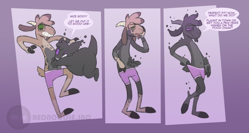 boxers comic furry gengar goat_boy malesub possession rednoodle.inc text