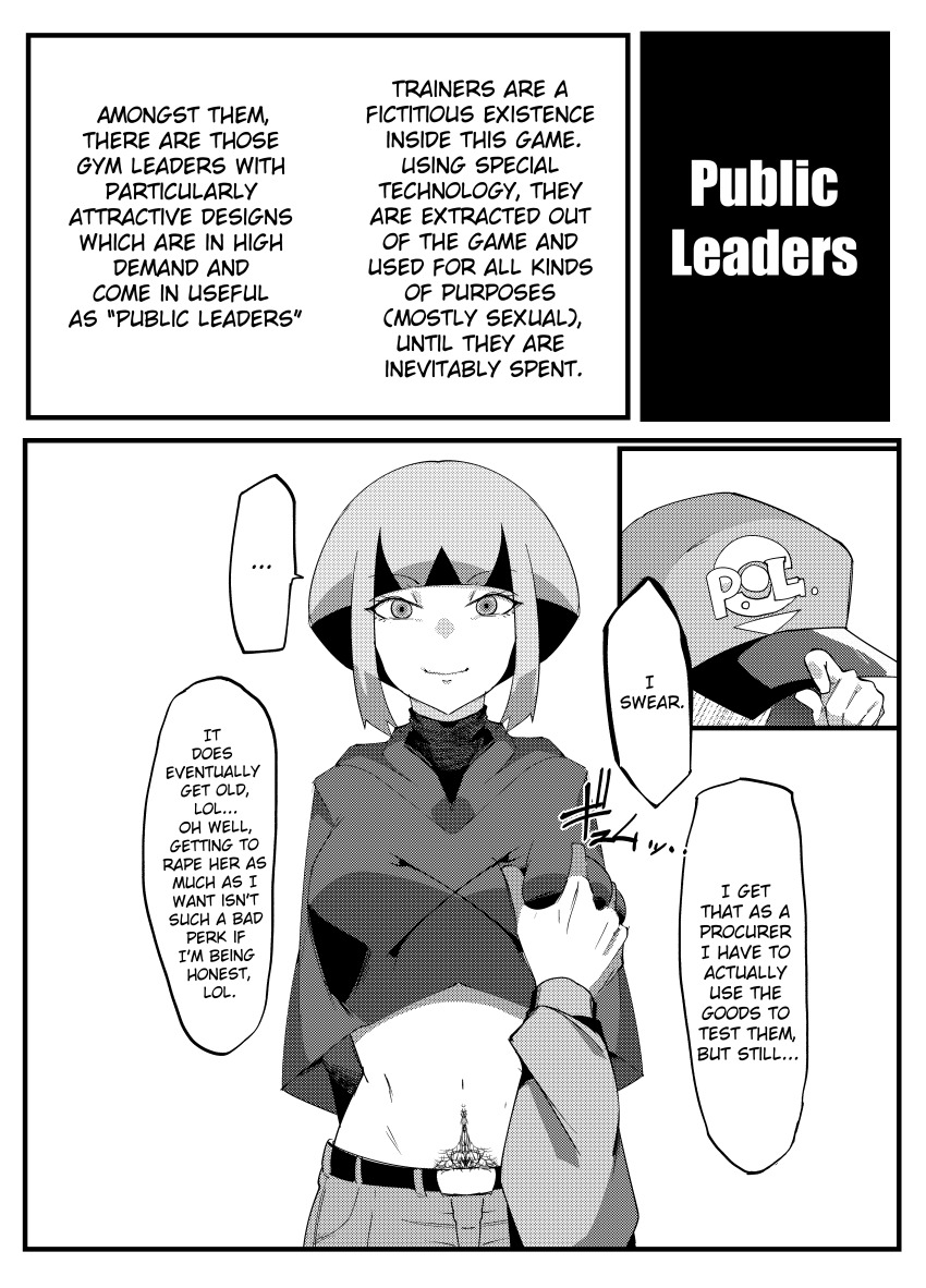 absurdres belt body_control cleavage comic dialogue erect_nipples erect_nipples_under_clothes femsub gardenia greyscale happy_trance hard_translated huge_breasts jeans maledom navel nintendo pokemon pokemon_diamond_pearl_and_platinum short_hair standing standing_at_attention text time_stop translated unaware uraxia