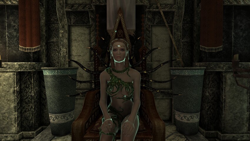 corruption crown elisif_the_fair eveningdawn_(manipper) femsub hermaeus_mora illusion large_breasts magic manip monster navel nude parasite tentacles the_elder_scrolls the_elder_scrolls_v unaware