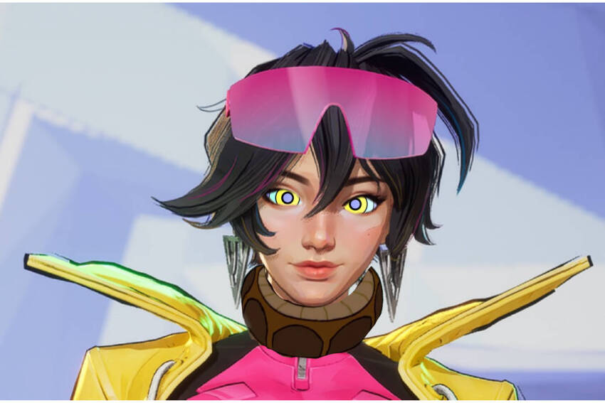 black_hair disney earrings glasses holydver_(manipper) jacket jubilee kaa kaa_eyes manip marvel_rivals smile the_jungle_book x-men