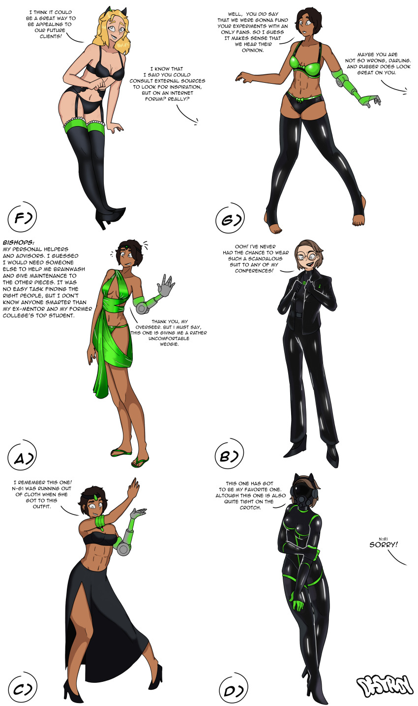 camila_(pawns_desire) cat_girl catsuit femsub latex lingerie maddie_(pawns_desire) mask natasha_(pawns_desire) nia_(pawns_desire) overseer_(pawns_desire) pawns_desire suit text thighhighs tragicsolitudedragon