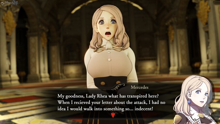 corruption dochaunt english_text femsub fire_emblem fire_emblem_three_houses mercedes_von_martritz nintendo rhea_(fire_emblem_three_houses) text