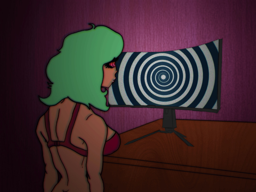 animated animated_gif female_only femsub hypnotic_screen spiral spiral_eyes symbol_in_eyes tagme
