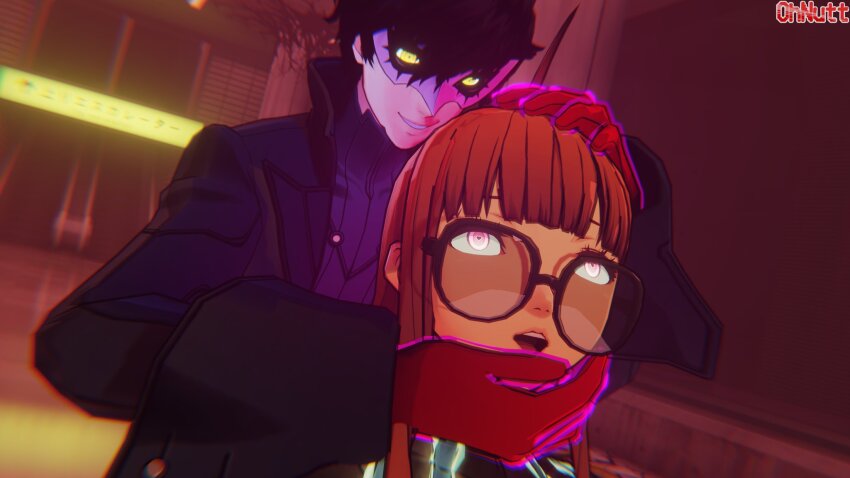 3d femsub futaba_sakura joker_(persona_5) maledom ohnutt persona_(series) persona_5 tagme