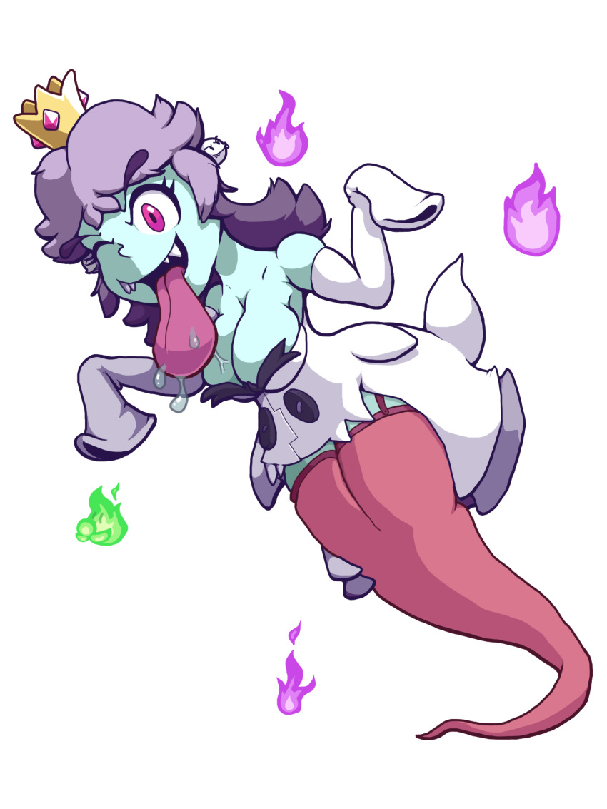 boo breasts chabble clothed crown femsub ghost ghost_girl luigi's_mansion nintendo princess princess_daisy royalty super_mario_bros. tongue tongue_out wink