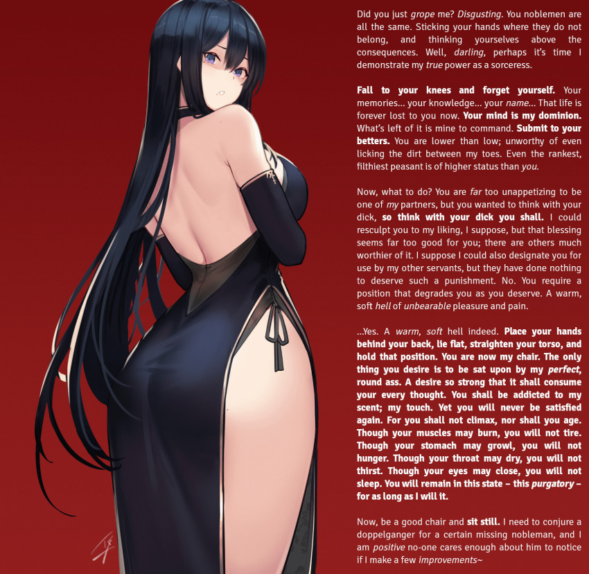 850px x 828px - HypnoHub - angry animated animated gif arched back ass bangs bare legs bare  shoulders black hair breasts caption character request china dress clothed  curvy dialogue dress enemy conversion female only femdom from
