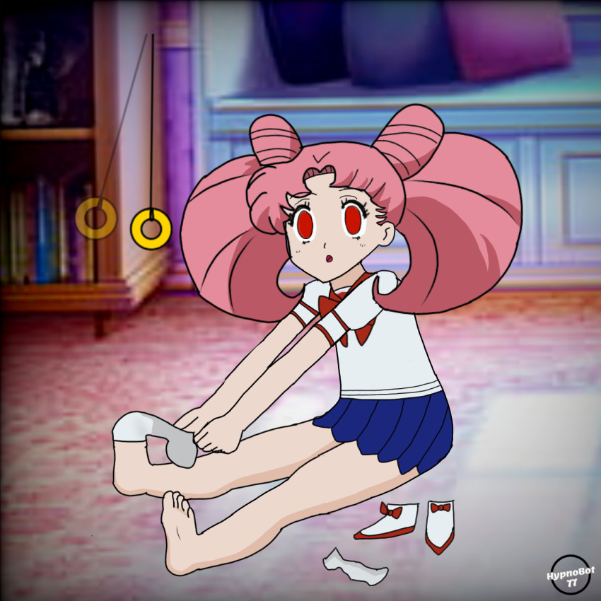 barefoot feet femsub hypnotic37 loli pendulum pink_hair sailor_mini_moon sailor_moon_(series) twintails