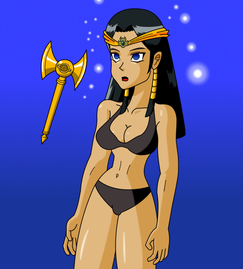 black_hair breasts egyptian female_only femsub ishizu_ishtar large_breasts megatronman millennium_item millennium_rod yu-gi-oh!