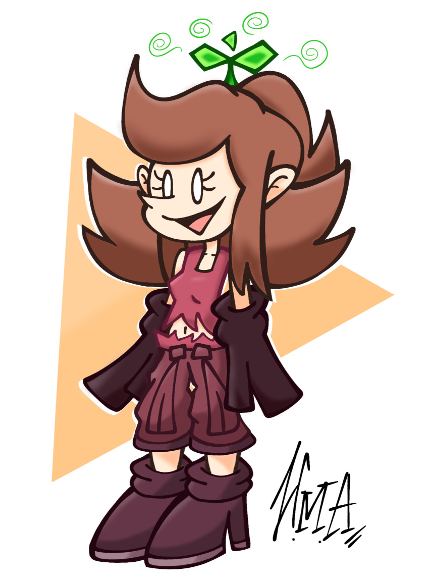 belen_(frantheflan) femsub floro_sprout honeymakesart nintendo original parasite plant signature simple_background super_mario_bros. super_paper_mario unaware white_eyes