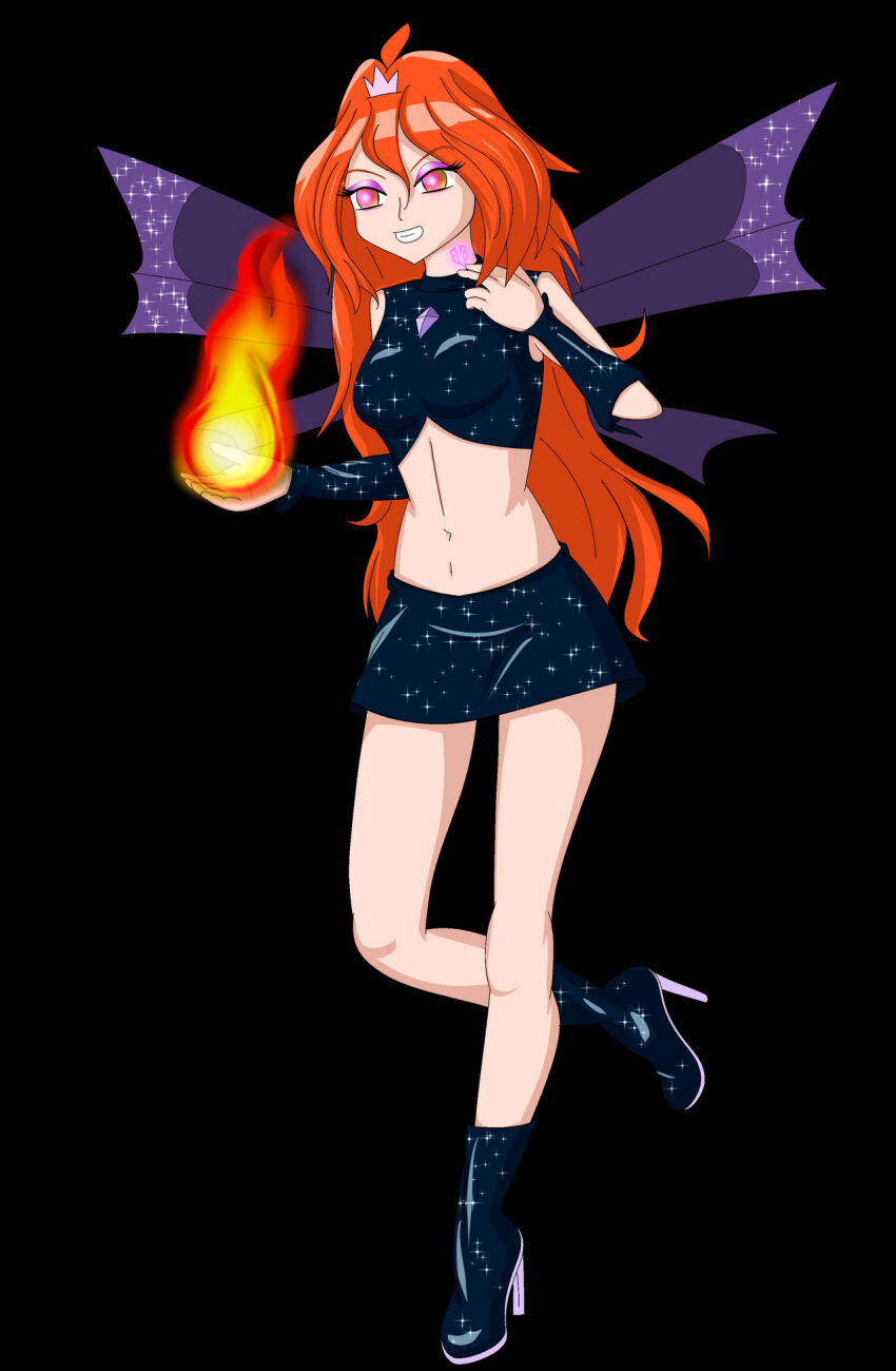 9zolwikame6 bloom_(winx_club) corruption femsub long_hair orange_hair unusual_pupils wings winx_club