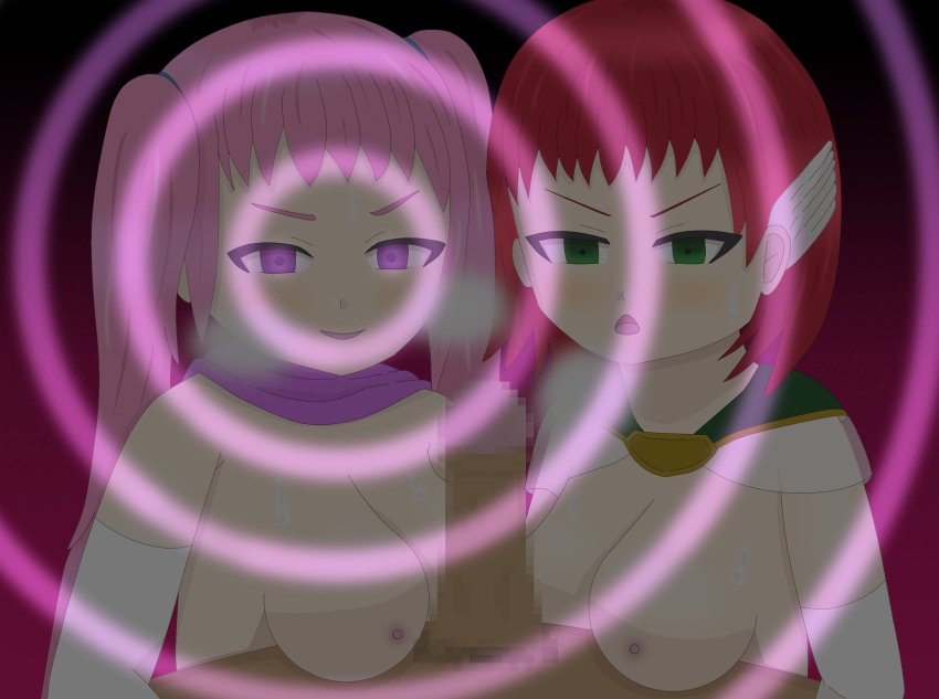 bottomless breasts femdom fire_emblem magic malesub nasicampur32 nintendo nipples nude oswin_(fire_emblem) penis pov pov_sub priscilla_(fire_emblem) serra_(fire_emblem) threesome topless