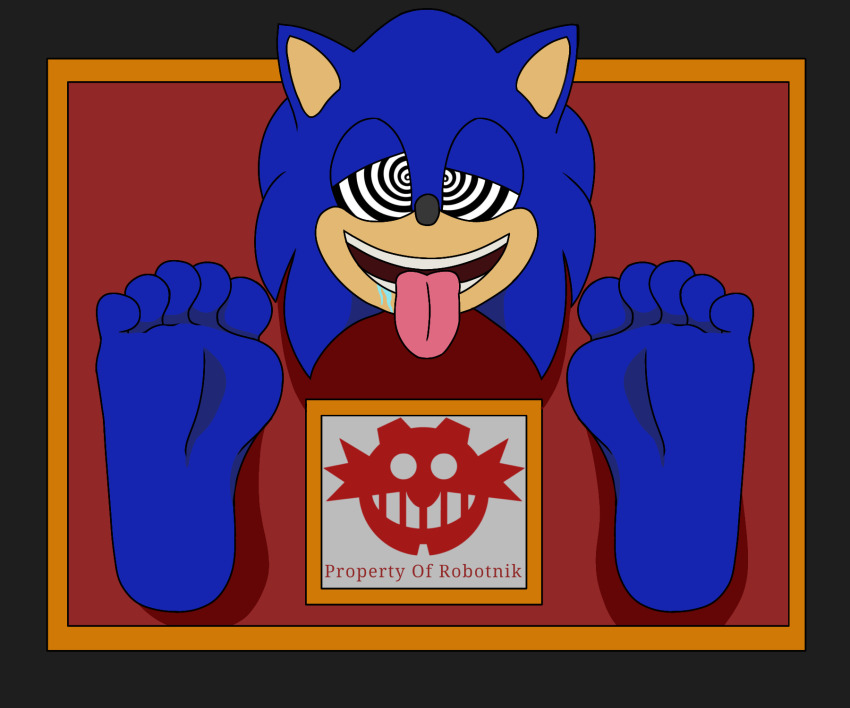 bondage drool feet foot_focus furry happy_trance hedgehog_boy male_only malesub sonic_the_hedgehog sonic_the_hedgehog_(series) spiral_eyes swirlyspirals tongue trapped