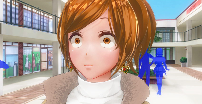 3d breasts brown_eyes brown_hair custom_maid_3d_2 empty_eyes expressionless female_only femsub huge_breasts kamen_writer_mc rika_(made_to_order)