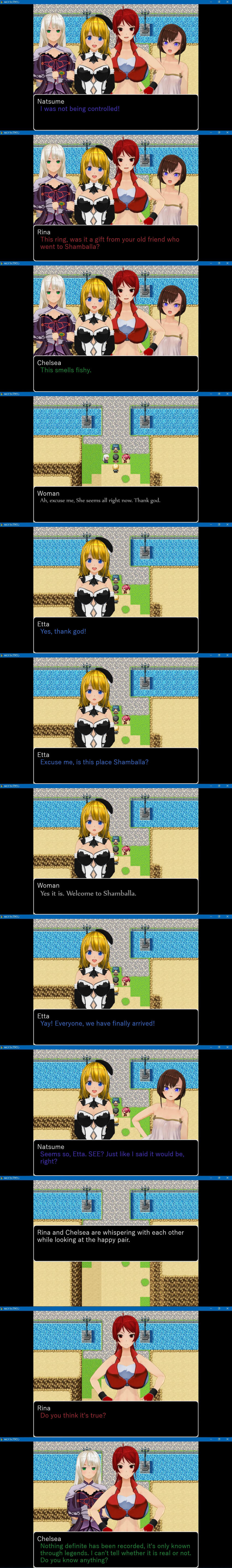 3d absurdres breasts chelsea_(mc_trap_town) custom_maid_3d_2 denial female_only femsub hard_translated kamen_writer_mc large_breasts rina_(mc_trap_town) small_breasts text translated
