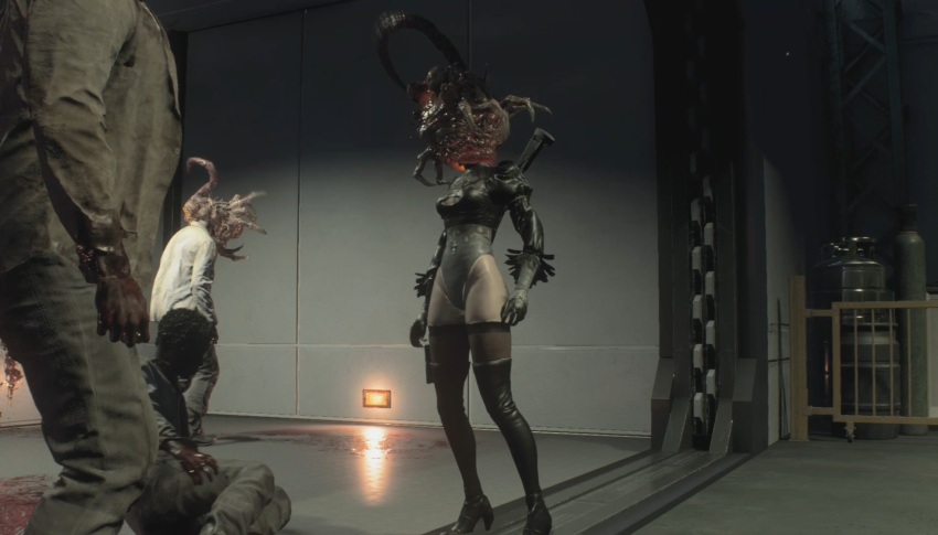 3d breasts dead_source death femsub gloves leotard nemesis_alpha nier_automata nightmare_fuel parasite rermodv resident_evil resident_evil_3_remake standing tentacles thigh_boots thighhighs video_game vore yorha_no._2_type_b zombie