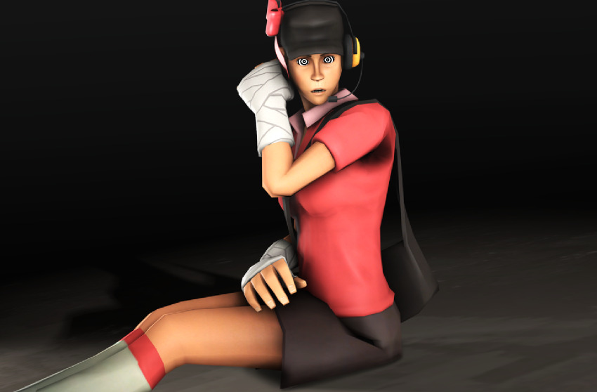 3d artist_request cleavage expressionless female_only female_scout femsub gloves hat headphones hypnosoul_(manipper) open_mouth sitting skirt solo source_filmmaker spiral_eyes symbol_in_eyes team_fortress_2