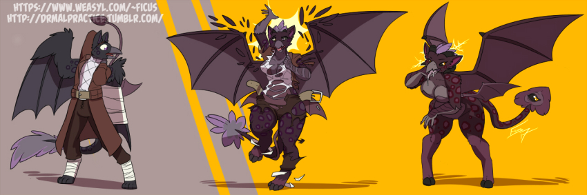 ass ass_expansion bat_wings beak bird_girl breast_expansion breasts comic corruption demon demon_girl drool furry happy_trance hooves horns large_breasts malificus monster_girl non-human_feet open_mouth parasite paws tail tongue tongue_out torn_clothes transformation