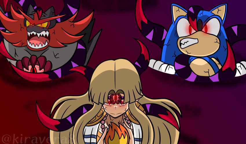 a_link_between_worlds angry blonde_hair body_markings corruption crossover dharkon elf elf_ears fangs femsub flame furry glowing glowing_eyes goddess incineroar kiravera8 long_hair looking_at_viewer magic malesub multiple_subs nintendo open_mouth parasite possession princess princess_zelda red_eyes sharp_teeth slit_pupils sonic_the_hedgehog sonic_the_hedgehog_(series) super_smash_bros. tentacles the_legend_of_zelda unhappy_trance veins yellow_sclera