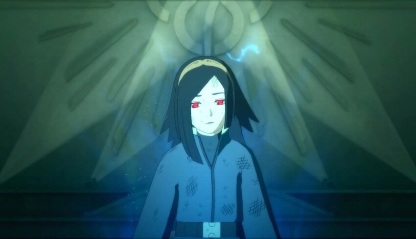 empty_eyes expressionless female_only femsub hair_ornament hypnotic_accessory nanashi_uchiha naruto_(series) screenshot tech_control