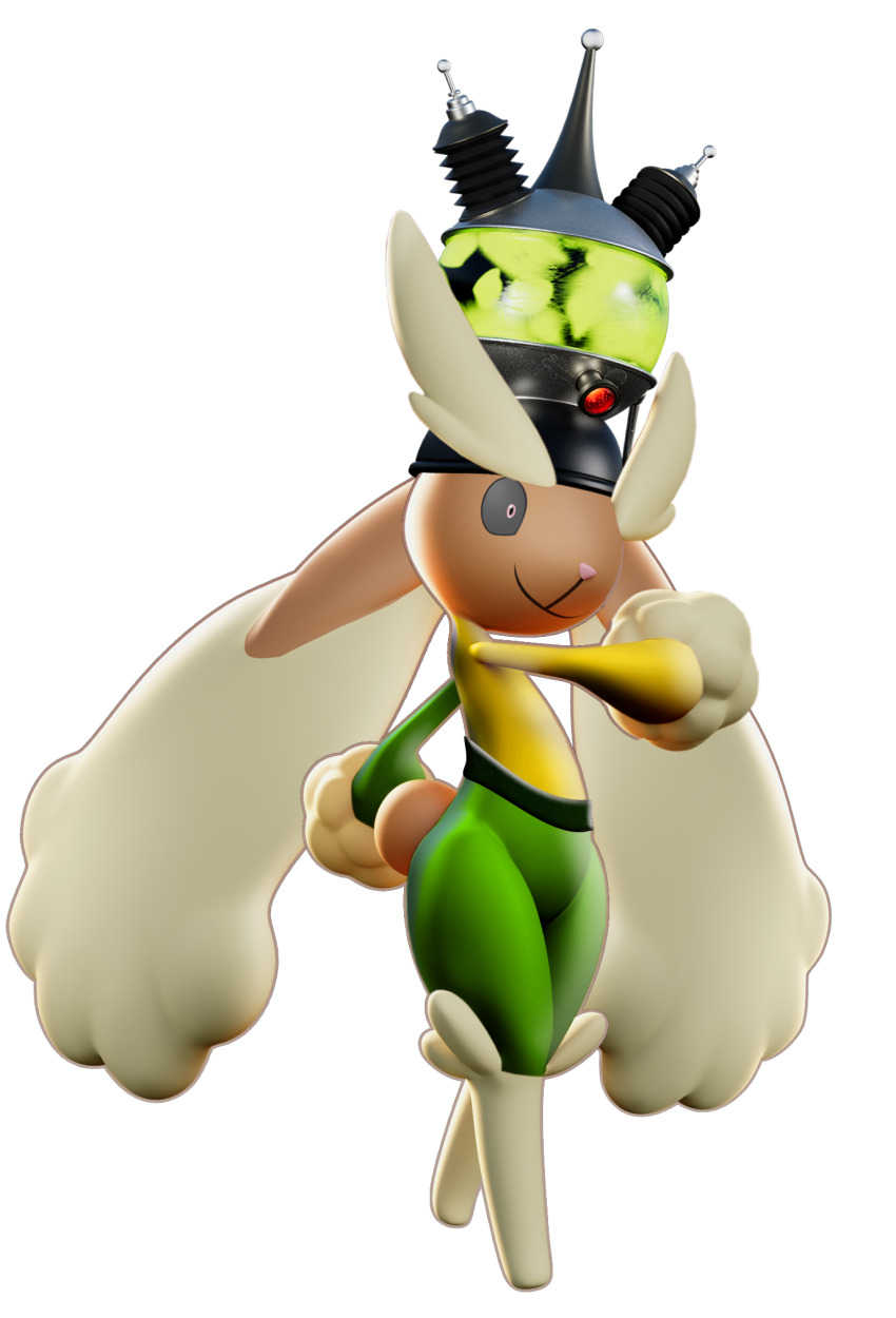 3d animals_only bodysuit bunny_girl furry happy_trance helmet jimmy_neutron_(series) lopunny manip nintendo pokemon shrunken_irises sleepyhead97_(manipper) tagme tech_control yolkian