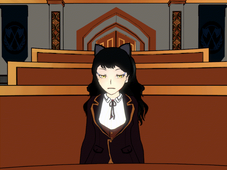 3d animated animated_gif black_hair blake_belladonna cat_ears cat_girl clothed dazed female_only femsub fractionation heavy_eyelids hypnotic-ink long_hair open_mouth rwby school_uniform smile solo whitewash_eyes yellow_eyes