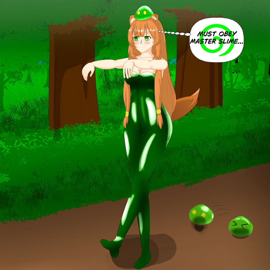 brown_hair femsub raccoon_girl raphtalia slime surrisaki text the_rising_of_the_shield_hero zombie_walk