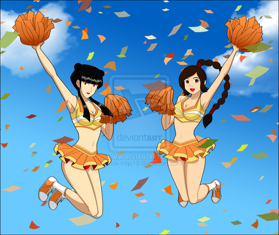 Hypnohub Avatar The Last Airbender Black Hair Braid Breasts Brown Hair Cheerleader Cleavage