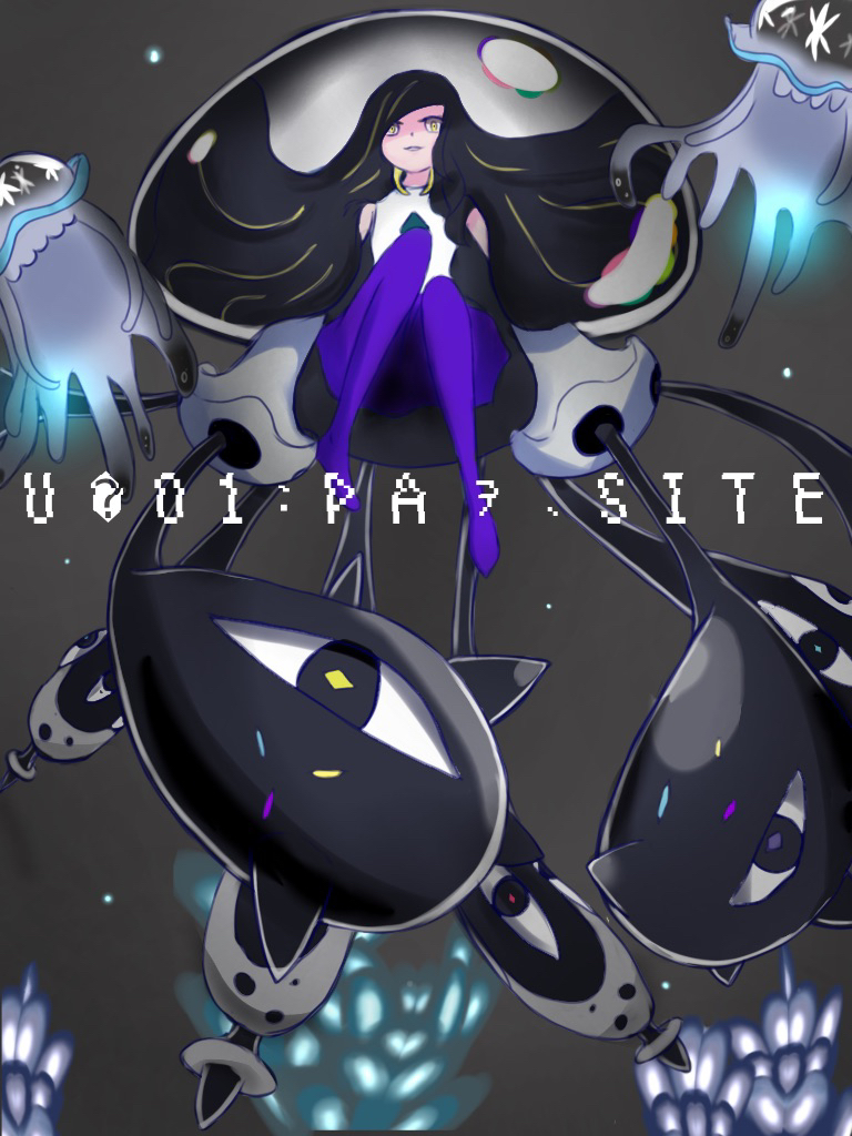 alternate_costume alternate_form alternate_hair_color androgynous_dom bare_shoulders black_hair blonde_hair blue_eyes clothed corruption ele english_text eye_color_change femsub floating green_eyes legs looking_at_viewer lusamine multicolored_hair multiple_eyes nihilego nintendo parasite pokemon pokemon_(creature) pokemon_sun_and_moon possession purple_eyes red_eyes tentacles text very_long_hair yellow_eyes