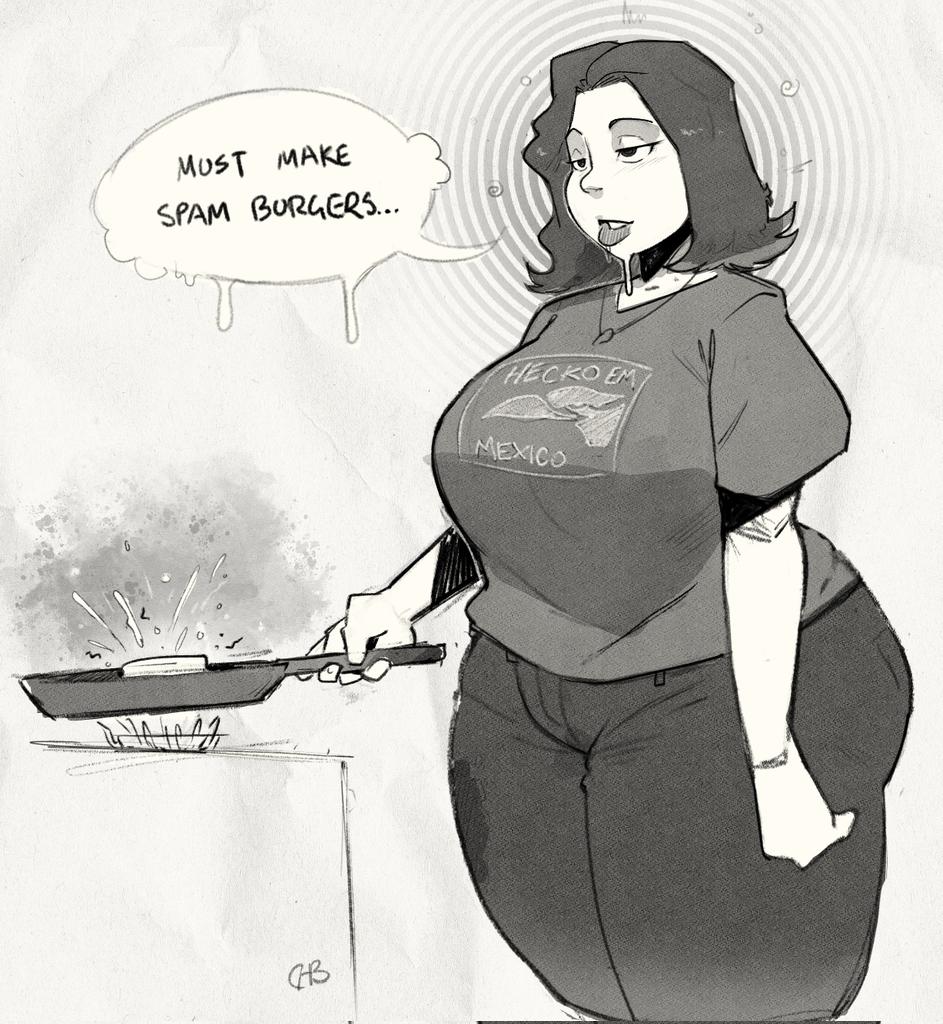 chubby darkhatboy femsub humor large_ass large_breasts original tagme text