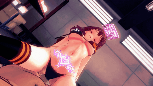 3d akane_asahina animated animated_gif bare_shoulders bikini blush bouncing_breasts brown_hair choker cleavage closed_eyes control_indicator cowgirl_position crotch_tattoo empty_eyes femsub japanese_text koikatsu! long_hair male_pov maledom navel nijisanji open_mouth pink_eyes pov pov_dom progress_indicator sex sitri@f socks spread_legs text thighhighs vaginal virtual_youtuber