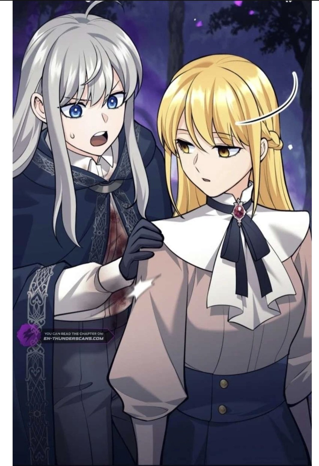 artist_request blue_eyes bottomless character_request color dazed empty_eyes expressionless femsub i_quit_the_hero&#039;s_party official official_art sweat tagme translated