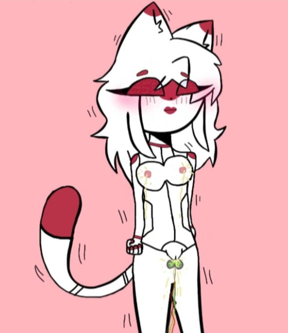 binary_eyes breasts cat_ears cat_girl cat_tail countryhumans cum cum_in_pussy femsub licking pussy red_eyes robot robot_girl robotization sex_toy white_hair white_skin