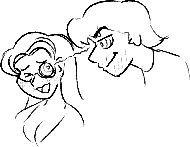 aurora_(jabberwocky) blush femsub glasses hypnotic_eyes kaa_eyes original psi psi_(psi) resisting sketch smile