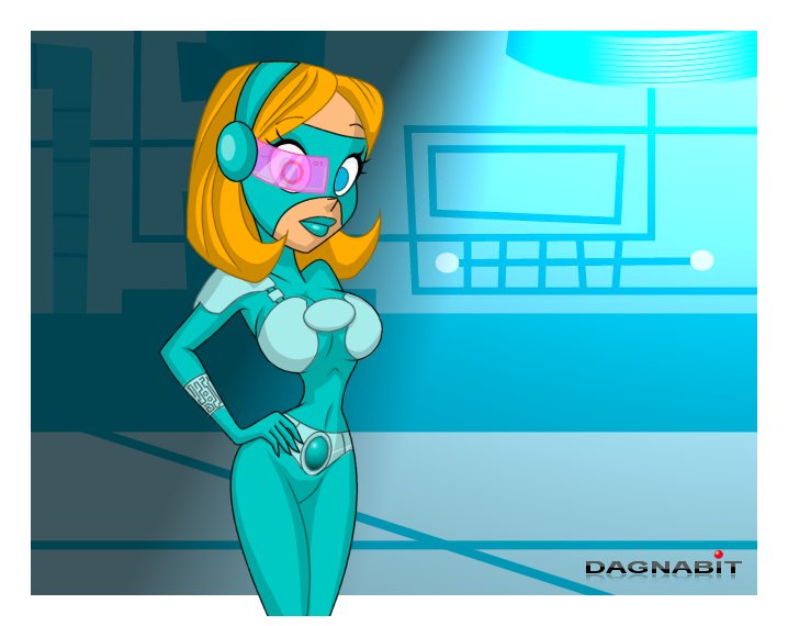 blonde_hair blue_eyes breasts dagnabitxxx dexter&#039;s_laboratory empty_eyes expressionless femsub large_breasts lisa_the_babysitter robotization standing standing_at_attention tech_control visor western