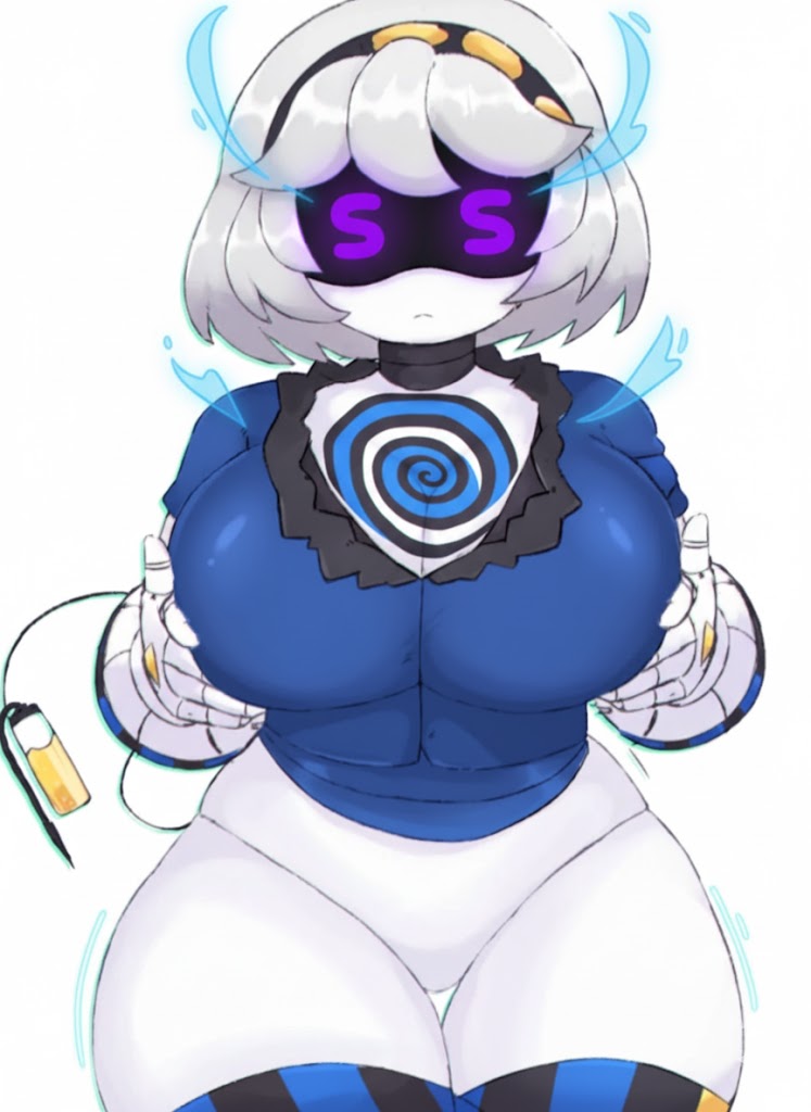 ai_art blue_eyes drone hacking murder_drones robot serial_designation_v