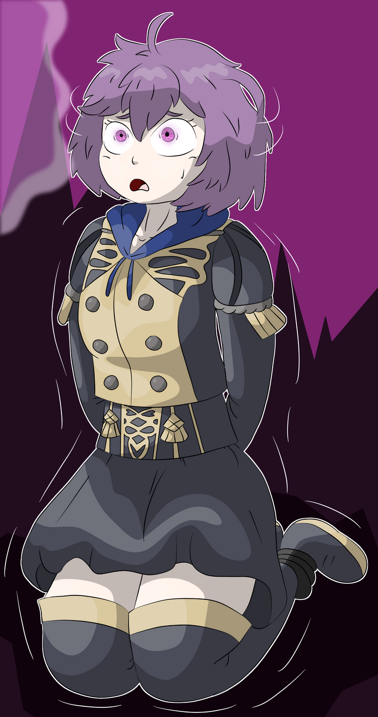 bernadetta_von_varley breasts corruption female_only femsub fire_emblem fire_emblem_three_houses kneeling nintendo protoybonnie purple_hair