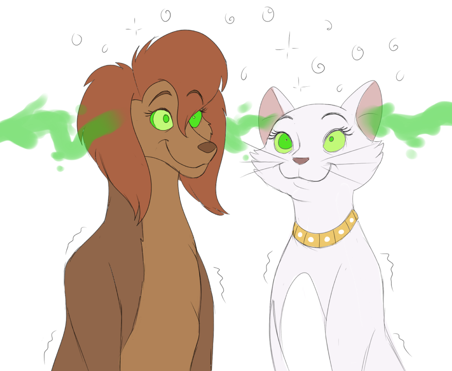 all_dogs_go_to_heaven animals_only aristocats cat_girl collar disney dog_girl duchess_(aristocats) female_only femsub furry happy_trance hypnotic_whistle kaa_eyes magic plsgts ring_eyes sasha_la_fleur smile