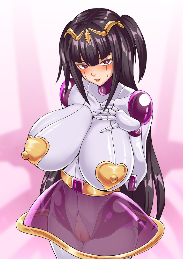 black_hair fembot femsub fire_emblem fire_emblem_awakening hadant large_breasts long_hair nintendo robotization see-through tagme tharja