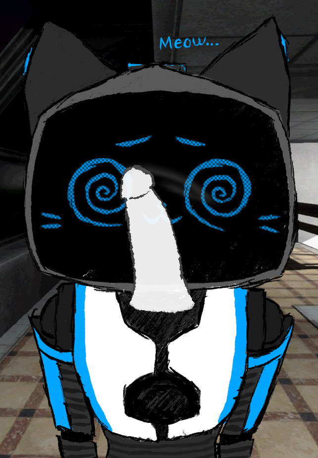 cat cat_girl femsub heartsmaladie kerfur_omega_(votv) maledom penis robot robot_girl source_request spiral_eyes tagme tech_control voices_of_the_void