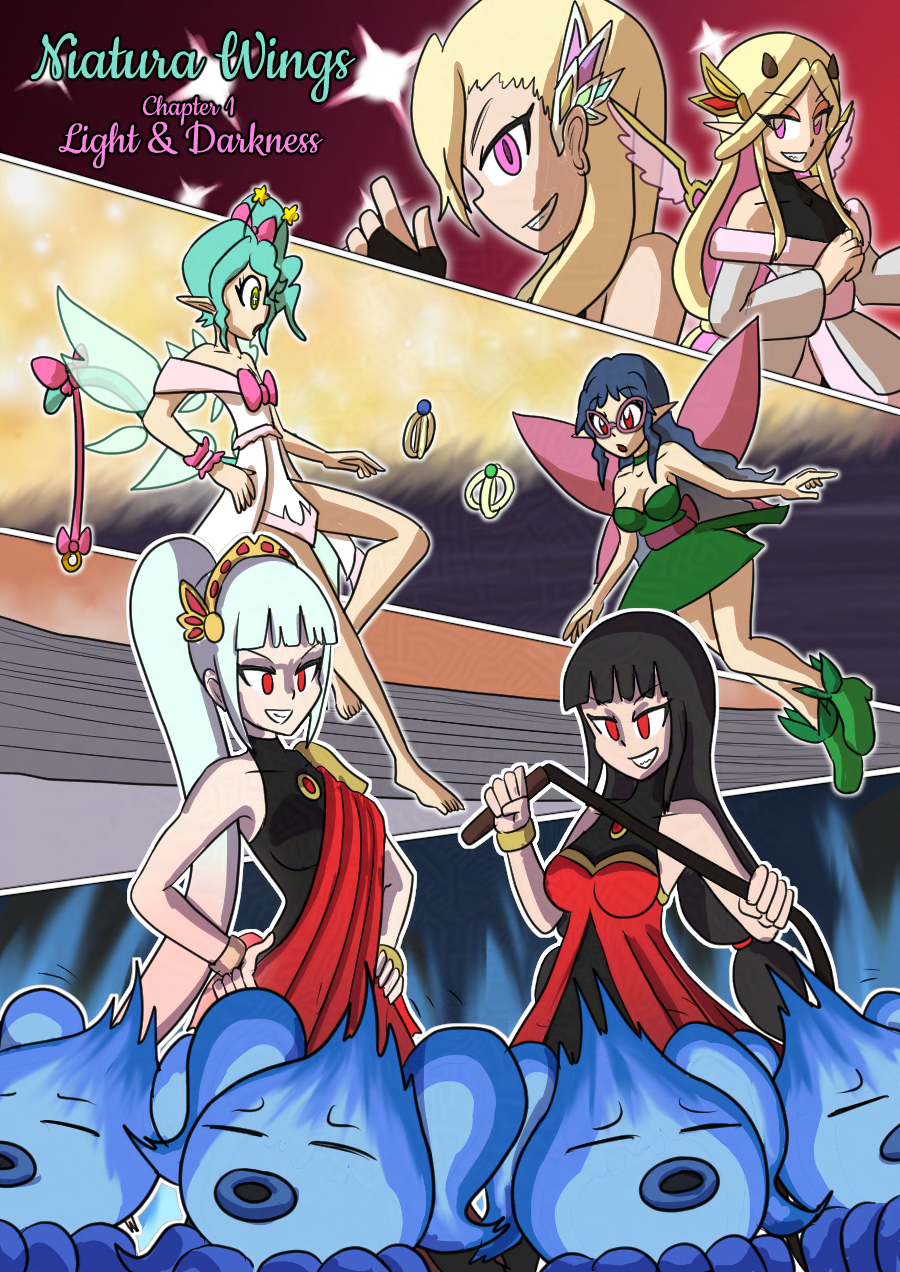 androgynous_sub antenna_(biology) aura bandai_namco bappy_(hypnolandom) bare_shoulders black_hair blonde_hair blue_hair character_request clothed comic corruption cover dominatrix dress empty_eyes english_text evil_smile eye_color_change fairy femdom femsub floating glasses green_hair hand_on_hip happy_trance hypnotized_dom kohaku_hearts lailah_(tales_of_zestiria) liling_(bluenayru) looking_at_viewer mileena_weiss multiple_girls mythkaz original pink_eyes pream_(hypnolandom) red_eyes story tail tales_of_(series) tales_of_hearts tales_of_the_rays tales_of_zestiria text very_long_hair whip white_hair wings