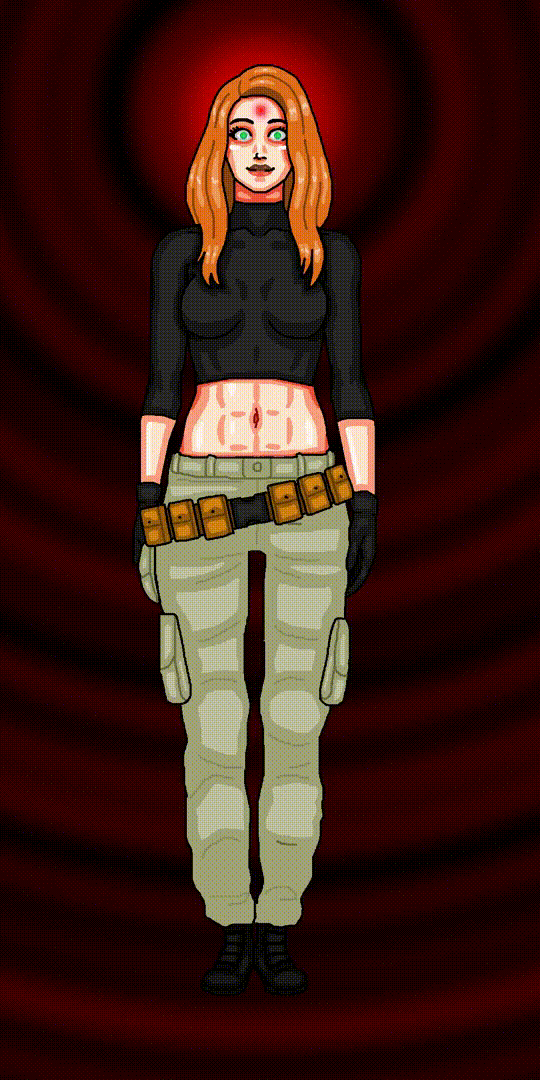 animated animated_gif empty_eyes gloves kim_possible kim_possible_(series) microchip mspainter nude red_hair standing_at_attention