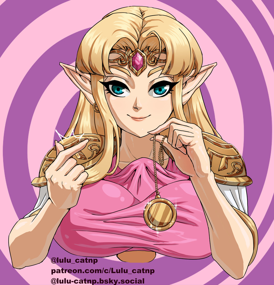 a_link_between_worlds blonde_hair blue_eyes clothed_sex collarbone dress earrings elf elf_ears erection erection_under_clothes female_only femdom finger_snap headband jewelry large_breasts long_hair looking_at_viewer lulu_(artist) nintendo paizuri pendulum penis pov pov_sub princess_zelda sex shirt shoulder_pads smile spiral_background super_smash_bros. the_legend_of_zelda