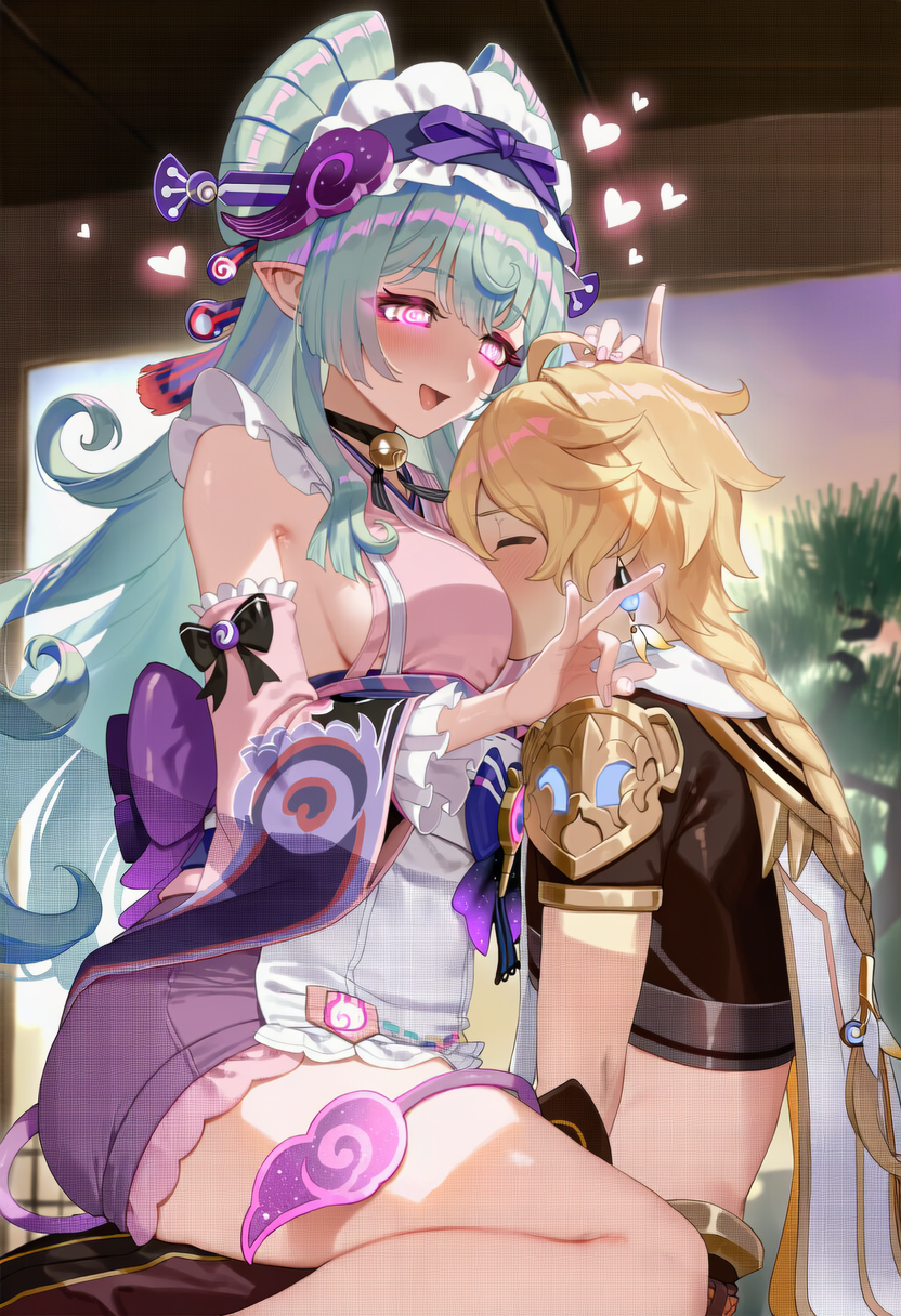 aether_(genshin_impact) ai_art femdom genshin_impact hypnotic_eyes hypnotic_voice malesub mizuki_yumemizuki sleep_command