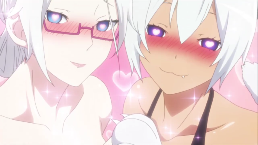 blush conception femsub glasses happy_trance heart heart_eyes hypnotic_gas lipstick milf mirei_(conception) screenshot sue_(conception) symbol_in_eyes white_hair