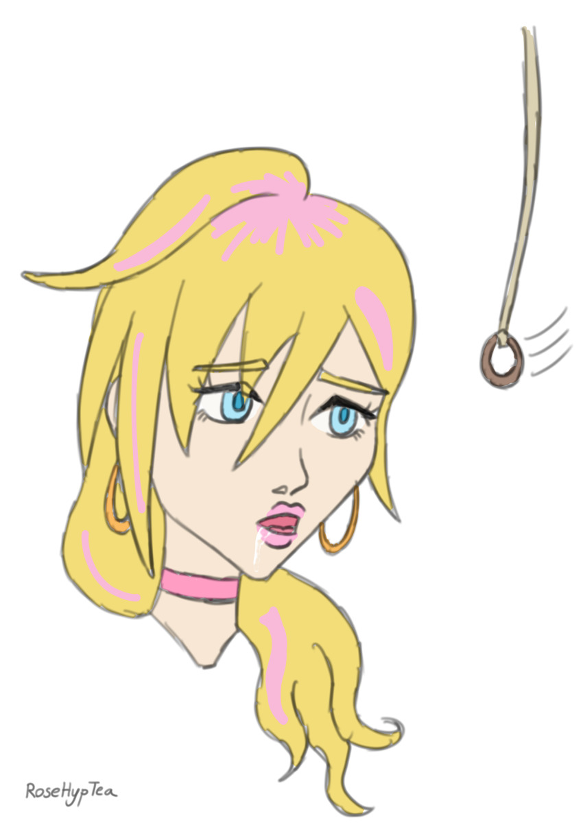 bimbofication drool earrings final_fantasy final_fantasy_xiii lightning_farron pendulum rosera sketch