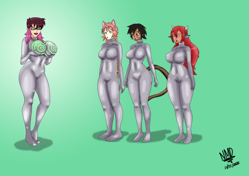 allison_(argonis) female_only femdom femsub gemna_(mezz+pokemongirl) graybot green_eyes hypnotic_breasts hypnotized_hypnotist nominddetected original purple_hair robot robotization spade_(jimlogan54) spiral viltai_(viltai) whitewash_eyes