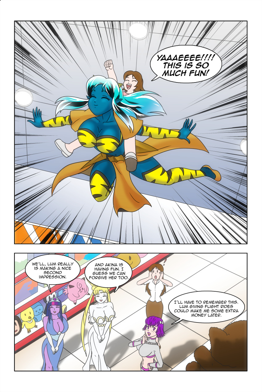 alien_girl bow brown_hair cleavage comic crossover dialogue dress equestria_girls facial_markings femdom femsub freckles green_hair hair_buns kimberly_smith_(daveyboysmith9) large_breasts long_hair lum midriff mother_and_daughter multicolored_hair my_little_pony oni_girl original princess purple_eyes purple_hair purple_lipstick sailor_moon sailor_moon_(series) short_hair smile text twilight_sparkle urusei_yatsura wadevezecha