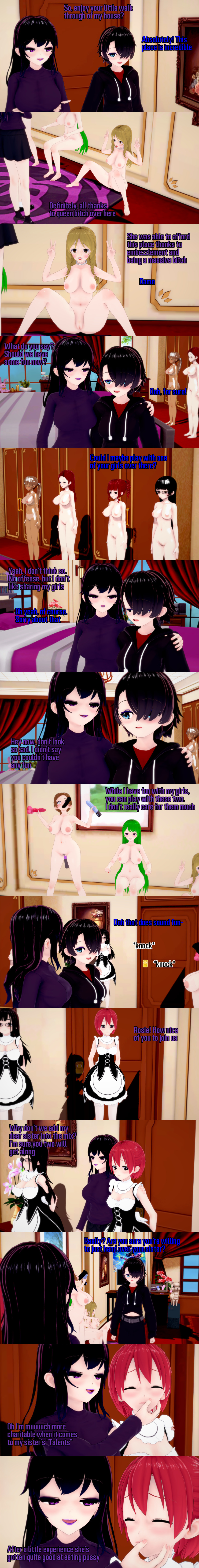 absurdres aware black_hair blonde_hair blue_eyes body_control breasts brown_eyes brown_hair closed_eyes clothed cum cum_on_face dialogue double_v english_text female_only femdom femsub glasses green_eyes green_hair human_furniture jessica_(ophelia's_dollhouse) kurai_(witch) long_hair maid milf miss_anderson_(ophelia's_dollhouse) mother_and_daughter multiple_girls multiple_subs nipples nude nurse_whitney_(ophelia's_dollhouse) ophelia's_dollhouse ophelia_(ophelia's_dollhouse) purple_eyes red_hair rose_(ophelia's_dollhouse) scared sex_toy short_hair sisters statue text v virginia_westbrook_(ophelia's_dollhouse) witch_(mad_jacks) zenin1